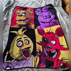Five Nights at Freddy's Throw Blanket Soft Colorful Collectible FNAF